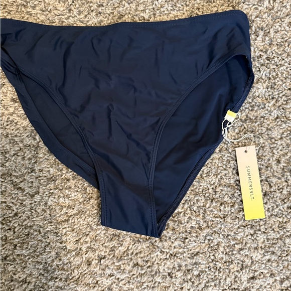 SummerSalt - Classic Mid-Rise Bikini Bottom - Navy | NWT! - Picture 4 of 4